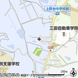 兵庫県三田市大原1553周辺の地図