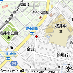 愛知県安城市小川町金政30周辺の地図