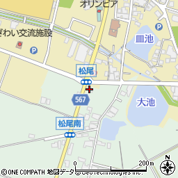 兵庫県加東市松尾542周辺の地図