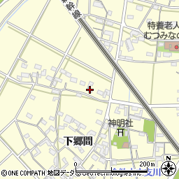 愛知県岡崎市合歓木町下郷間23周辺の地図