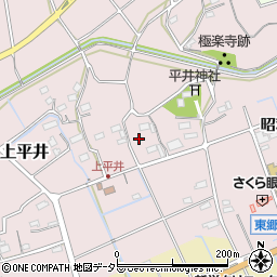 愛知県新城市上平井志なん畑周辺の地図