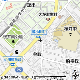 愛知県安城市小川町金政19周辺の地図