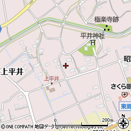 愛知県新城市上平井（志なん畑）周辺の地図