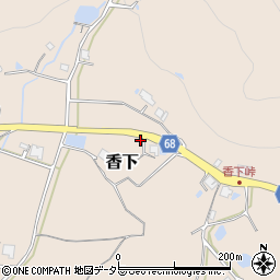 兵庫県三田市香下2362周辺の地図