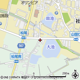 兵庫県加東市松尾538周辺の地図