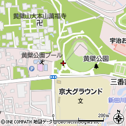 京都府宇治市五ケ庄三番割周辺の地図