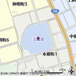 王越池周辺の地図