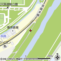 京都府京都市伏見区横大路松林周辺の地図