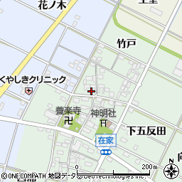 愛知県岡崎市在家町竹戸41周辺の地図