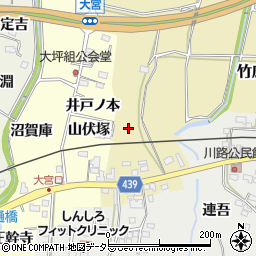 愛知県新城市竹広連吾周辺の地図