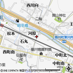 愛知県岡崎市藤川町河原20周辺の地図