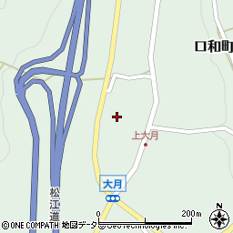 広島県庄原市口和町大月466周辺の地図