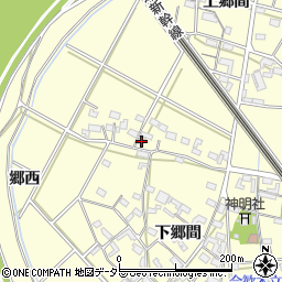 愛知県岡崎市合歓木町下郷間66周辺の地図