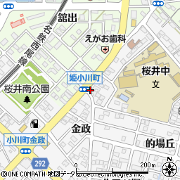 愛知県安城市小川町金政17周辺の地図