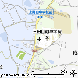兵庫県三田市志手原1292周辺の地図