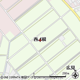 愛知県安城市城ケ入町西ノ根周辺の地図