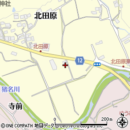 兵庫県川辺郡猪名川町北田原カイジリ241周辺の地図