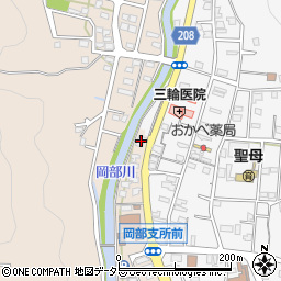 静岡県藤枝市岡部町岡部1周辺の地図