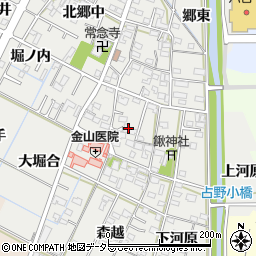 愛知県岡崎市野畑町南郷中周辺の地図
