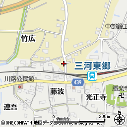 愛知県新城市竹広414周辺の地図