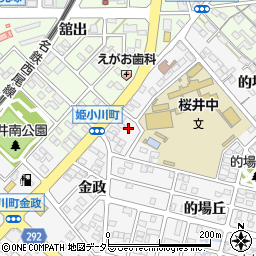愛知県安城市小川町金政38周辺の地図