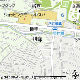 愛知県岡崎市若松町川向6周辺の地図