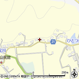 愛知県新城市徳定水ノ口周辺の地図