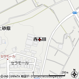 愛知県常滑市金山（西石田）周辺の地図