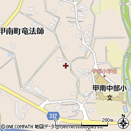 滋賀県甲賀市甲南町竜法師1106周辺の地図