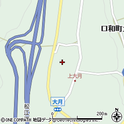 広島県庄原市口和町大月458周辺の地図