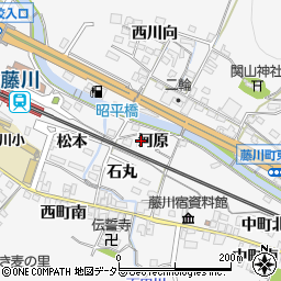 愛知県岡崎市藤川町河原18周辺の地図