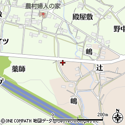 愛知県岡崎市鹿勝川町鳥井畷周辺の地図