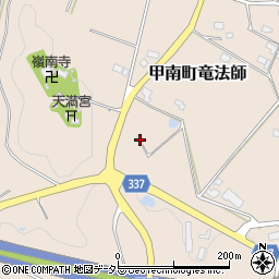 滋賀県甲賀市甲南町竜法師1259周辺の地図
