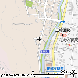 静岡県藤枝市岡部町岡部117周辺の地図