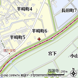 長田川周辺の地図
