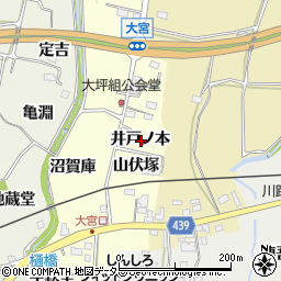 愛知県新城市大宮井戸ノ本周辺の地図
