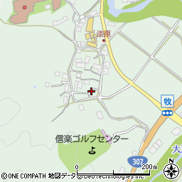 滋賀県甲賀市信楽町牧1211周辺の地図