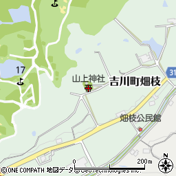 山上神社周辺の地図