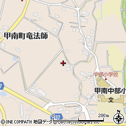 滋賀県甲賀市甲南町竜法師1108周辺の地図