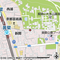 京都府宇治市五ケ庄三番割17周辺の地図