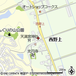兵庫県三田市西野上532周辺の地図