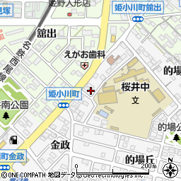 愛知県安城市小川町金政12周辺の地図