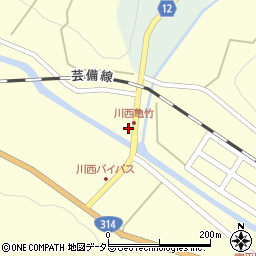 広島県庄原市東城町川西1257周辺の地図