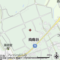 兵庫県加東市掎鹿谷周辺の地図