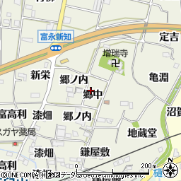 愛知県新城市富永郷中16周辺の地図