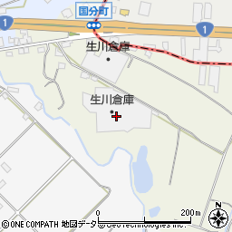生川倉庫周辺の地図
