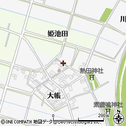 愛知県安城市小川町大帳周辺の地図
