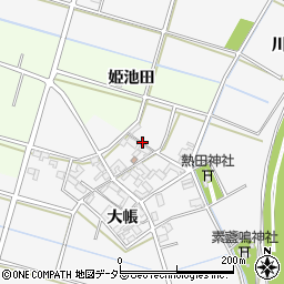 愛知県安城市小川町（大帳）周辺の地図