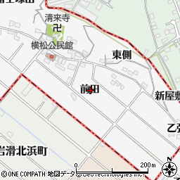 愛知県知多郡阿久比町横松前田周辺の地図