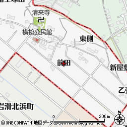愛知県阿久比町（知多郡）横松（前田）周辺の地図